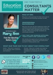 EMG Team Profile - Mary Ann