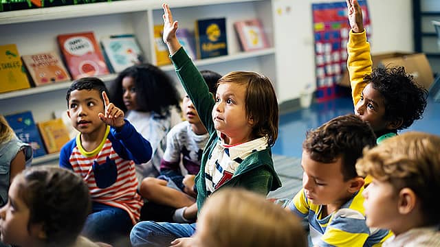 teaching positions fox primary school children learning in class