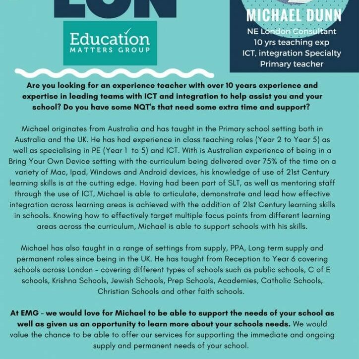 EMG Consultant - Michael Profile EMG Consultant - Michael Profile