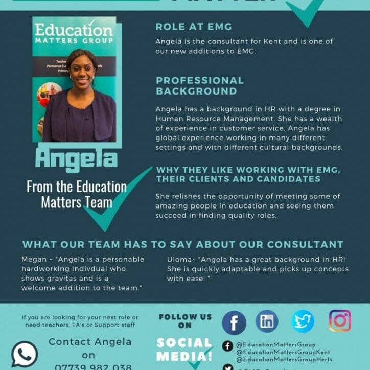 EMG Team Profile - Angela EMG Team Profile - Angela
