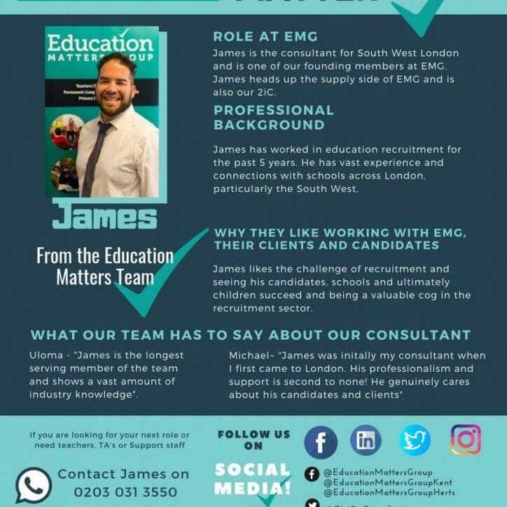 EMG Team Profile - James EMG Team Profile - James