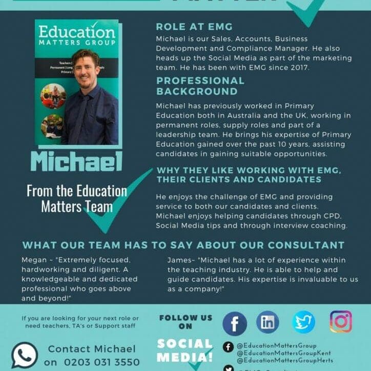 EMG Team Profile - Michael EMG Team Profile - Michael