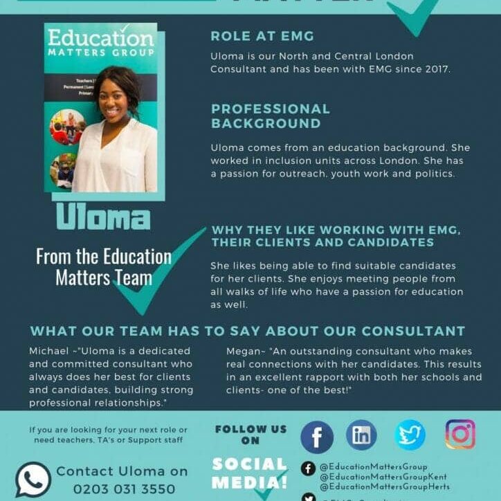 EMG Team Profile - Uloma EMG Team Profile - Uloma