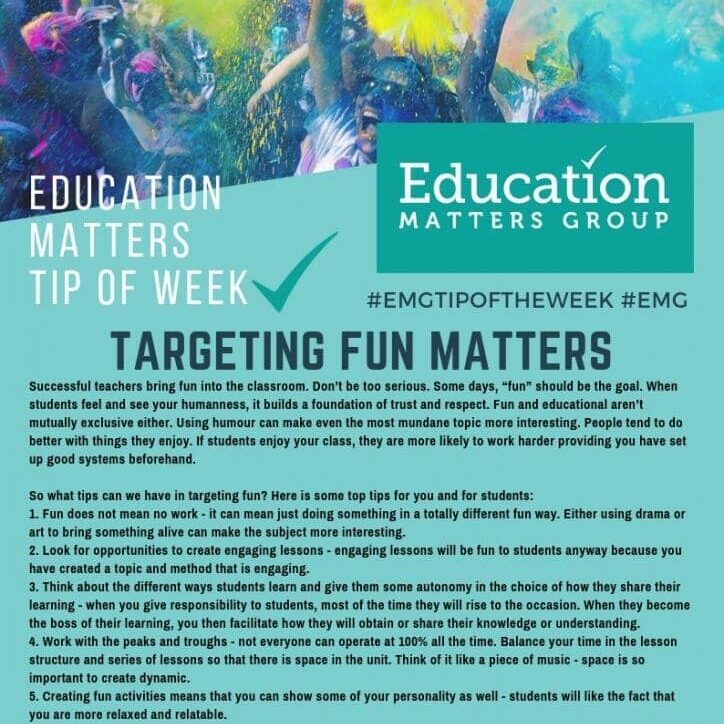 EMG Tip if the week - 22. Targeting fun matters EMG Tip if the week - 22. Targeting fun matters
