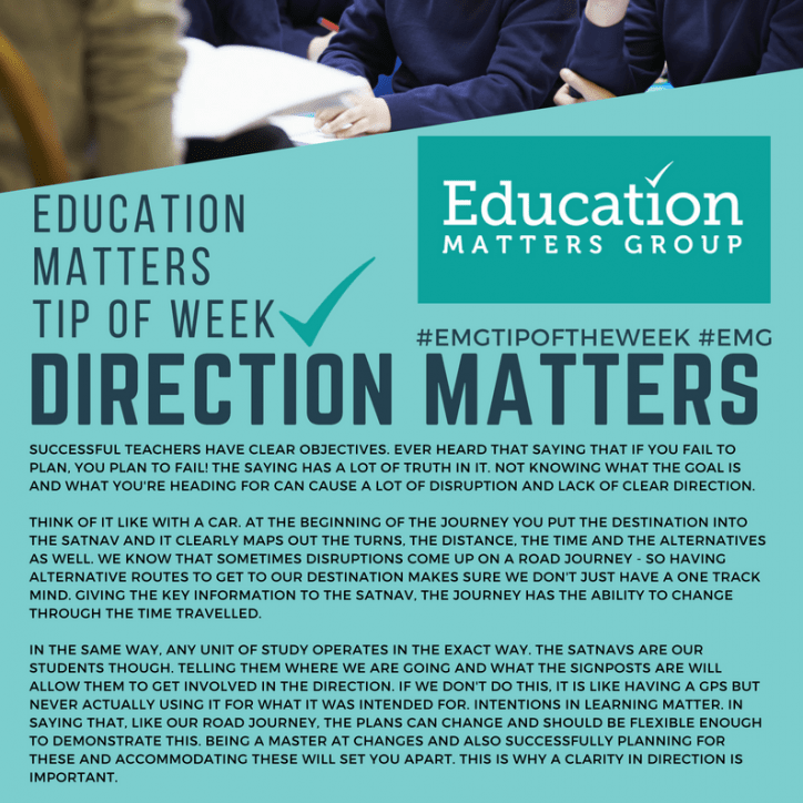 Tip if the week - 2. Direction Matters Tip if the week - 2. Direction Matters